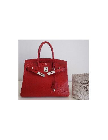 Sac Hermes Birkin 30 autruche