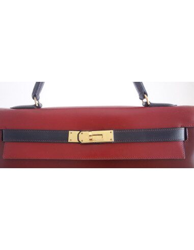 Sac Hermes Kelly 32 tricolore