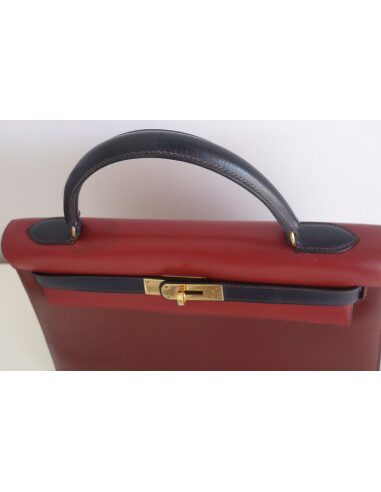 Sac Hermes Kelly 32 tricolore