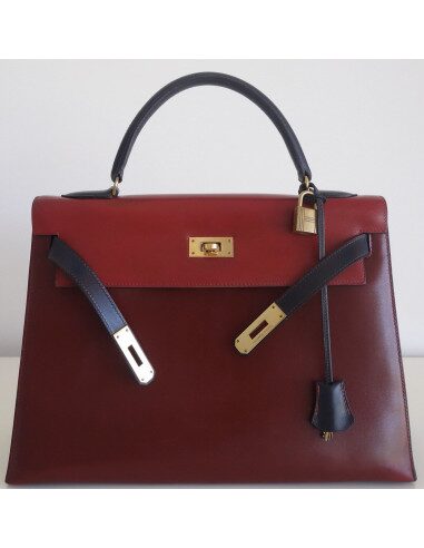 Sac Hermes Kelly 32 tricolore