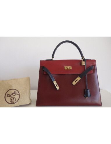 Sac Hermes Kelly 32 tricolore