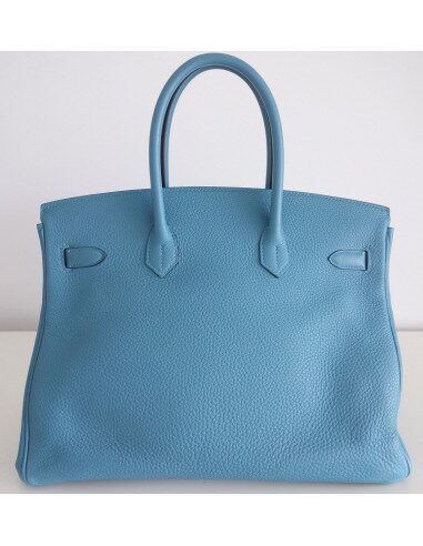 Sac Hermes Birkin 35 bleu