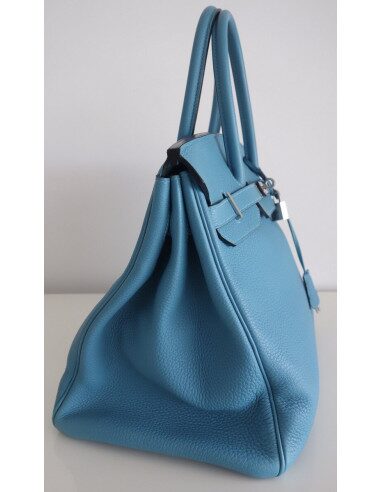 Sac Hermes Birkin 35 bleu