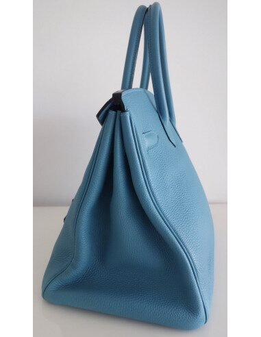 Sac Hermes Birkin 35 bleu