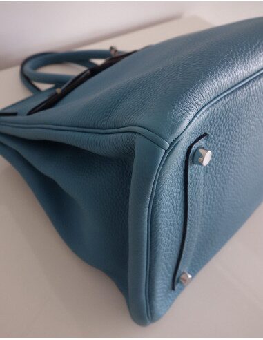 Sac Hermes Birkin 35 bleu