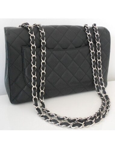 SAC CHANEL TIMELESS GRAND MODELE NOIR CAVIAR