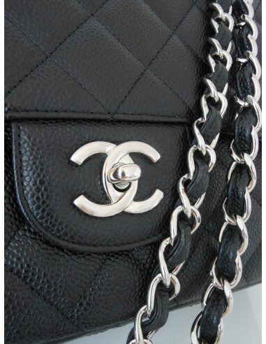 SAC CHANEL TIMELESS GRAND MODELE NOIR CAVIAR