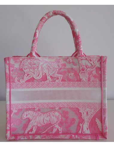 Sac Dior Book Tote fluo rose