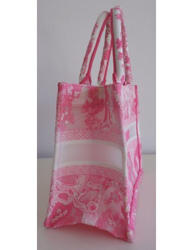 Sac Dior Book Tote fluo rose