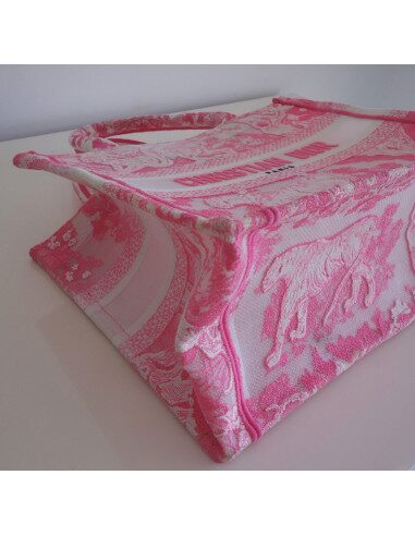 Sac Dior Book Tote fluo rose