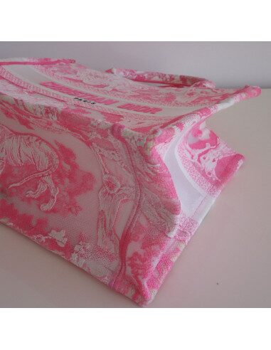 Sac Dior Book Tote fluo rose