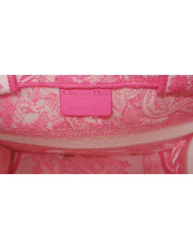 Sac Dior Book Tote fluo rose