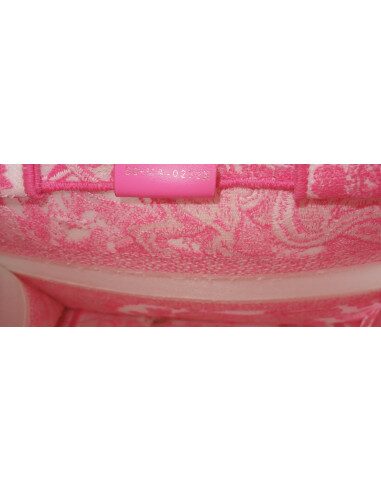Sac Dior Book Tote fluo rose
