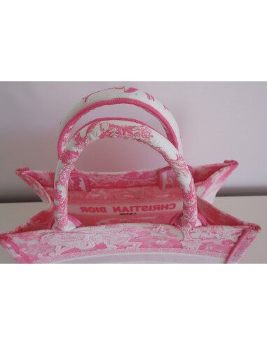 Sac Dior Book Tote fluo rose
