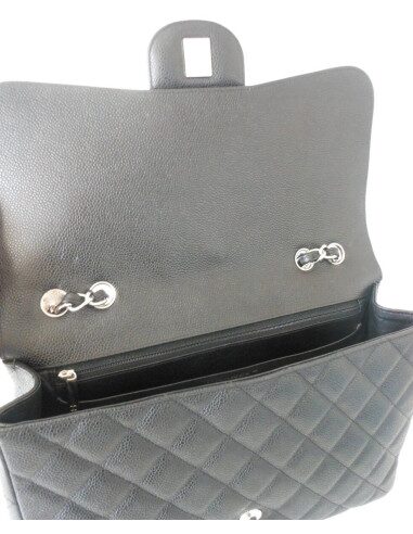 SAC CHANEL TIMELESS GRAND MODELE NOIR CAVIAR