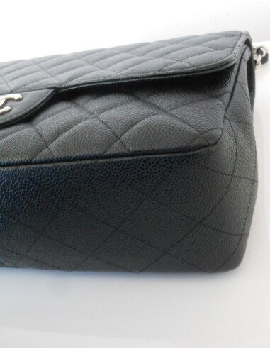 SAC CHANEL TIMELESS GRAND MODELE NOIR CAVIAR