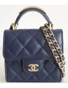 Mini Sac Chanel Classique bleu marine