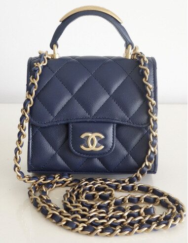 Mini Sac Chanel Classique bleu marine