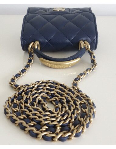 Mini Sac Chanel Classique bleu marine