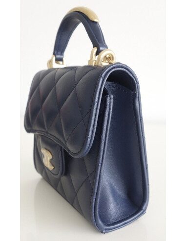 Mini Sac Chanel Classique bleu marine