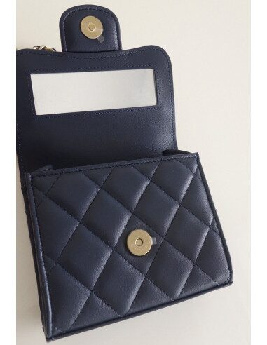 Mini Sac Chanel Classique bleu marine