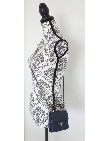 Mini Sac Chanel Classique bleu marine