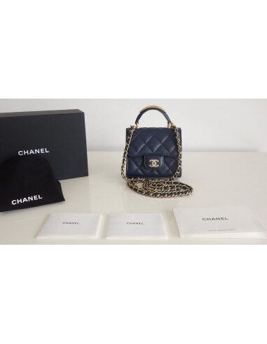Mini Sac Chanel Classique bleu marine