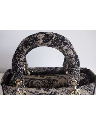 Sac Lady Dior D'Lite toile de Jouy