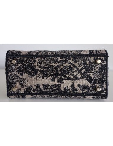 Sac Lady Dior D'Lite toile de Jouy