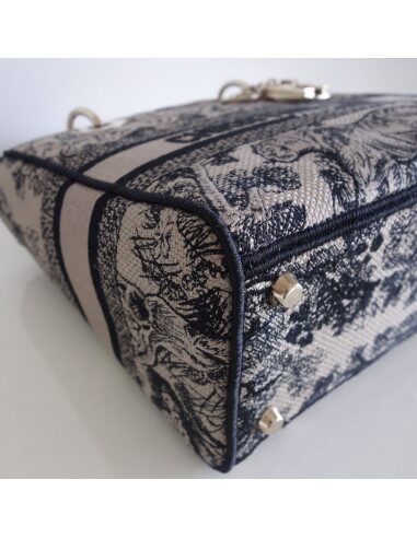 Sac Lady Dior D'Lite toile de Jouy