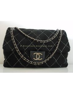 SAC CHANEL TIMELESS JUMBO - POULAIN NOIR