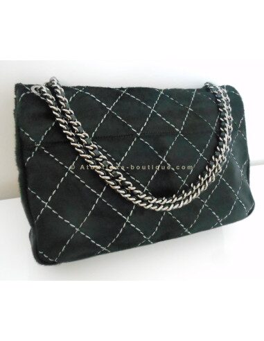 SAC CHANEL TIMELESS JUMBO - POULAIN NOIR