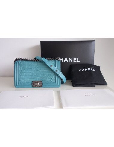 Sac Chanel Boy alligator
