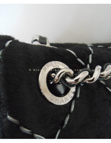 SAC CHANEL TIMELESS JUMBO - POULAIN NOIR