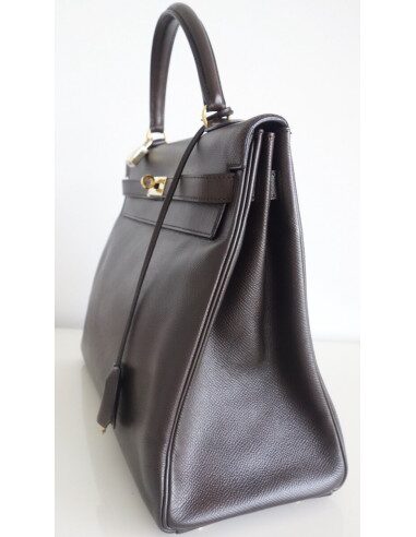 Sac Hermes Kelly 35 marron