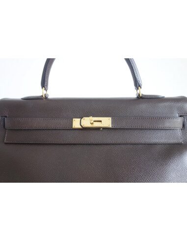Sac Hermes Kelly 35 marron