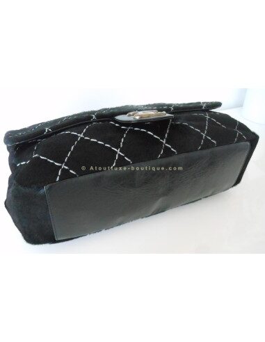 SAC CHANEL TIMELESS JUMBO - POULAIN NOIR