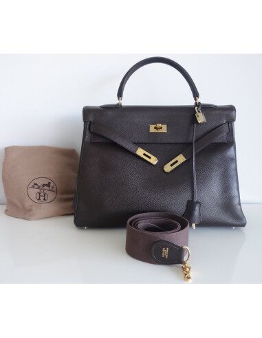 Sac Hermes Kelly 35 marron