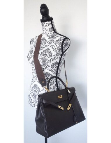 Sac Hermes Kelly 35 marron