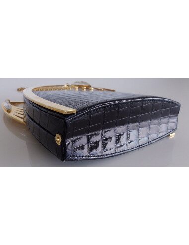 Minaudière Lalique crocodile