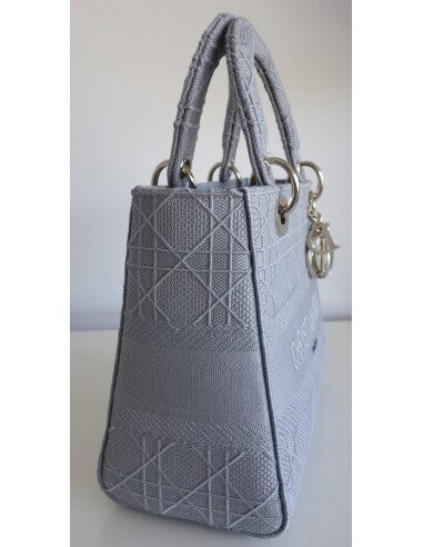 Sac Lady Dior D'Lite gris