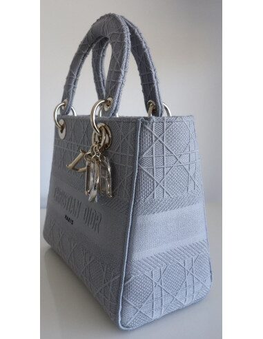 Sac Lady Dior D'Lite gris