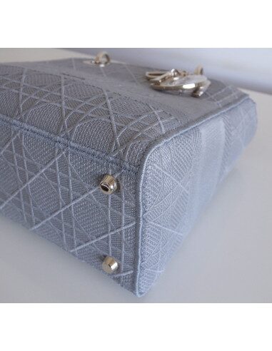 Sac Lady Dior D'Lite gris