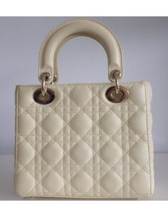 Sac Lady Dior jaune pâle 2