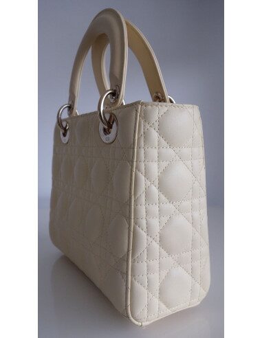 Sac Lady Dior jaune pâle
