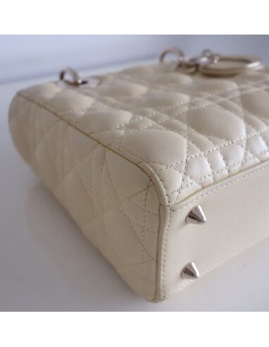 Sac Lady Dior jaune pâle