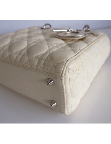 Sac Lady Dior jaune pâle