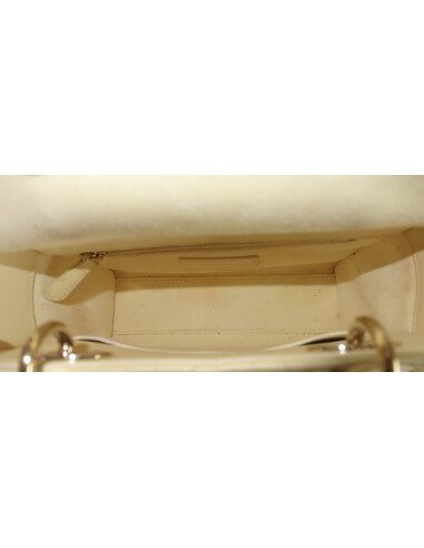 Sac Lady Dior jaune pâle