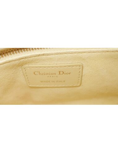 Sac Lady Dior jaune pâle
