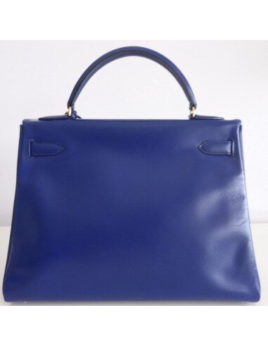 Sac Hermes Kelly bleu roi